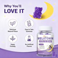 Melatonin Sleep Gummies Langsung dari Pabrik OEM/ODM - Kurangi Waktu Tidur yang Lambat, Tingkatkan Kualitas Tidur yang Nyenyak & Perbaiki Kualitas Tidur 60 Gummies