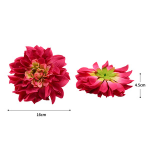 Flores Artificiales de Dalia Dongchen Crafts de 16 cm con Base de Seda para Decoración de Bodas, Accesorios de Fotografía y Decoración del Hogar - Product Image 5