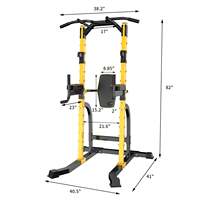 Nouvelle barre de traction Station d'entraînement Dip Home Stand Station hauteur réglable équipement de musculation tour de puissance barre de traction