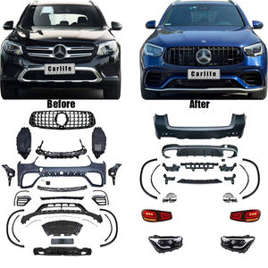 Kits de carrosserie Pare-chocs Perfect Fitment Utilisation pour Mercedes Benz GLC Class X253 2015-2019 Escalate Refit à <span class=keywords><strong>2022</strong></span>. - Product Image 2