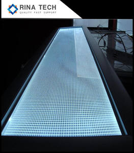 Plaque de guidage de lumière en polycarbonate sérigraphié résistant aux UV, type LGP, pour éclairage de panneau monté en surface, Rina Tech - Product Image 4