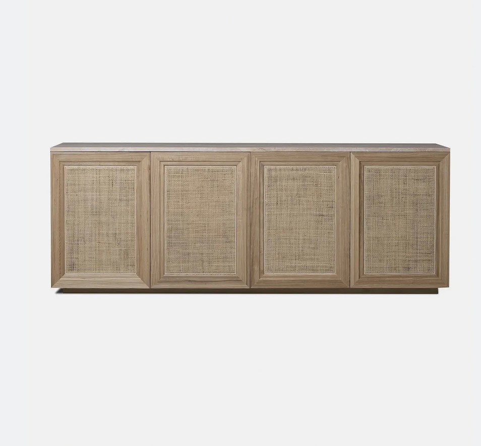 Living room console table storage cabinet  wood furniture dining room 4-door sideboard