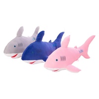 Peluche Requin Super Douce en Coton, Coussin Doux Dessin Animé Thème Océan, Cadeau d'Anniversaire, Peluche Courte Anti-Stress, Vente en Gros