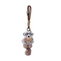 Porte-clés mignon en gros petite loutre de mer Panda anneau de natation porte-clés en peluche sacs pour femmes accessoire et pendentif breloque de sac