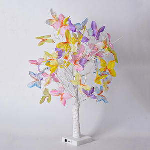 โคมไฟตกแต่งสำหรับงานแต่งงานที่บ้านโคมไฟ LED ต้นไม้ดอกไม้ผีเสื้อโคมไฟตกแต่งโต๊ะไฟกลางคืน - Product Image 5