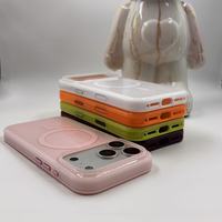 Coques de téléphone portable personnalisées en TPU brillant, antichoc, anti-traces de doigts, magnétiques, couleur unie pour 17 Pro/Pro Max/18 Pro/Pro