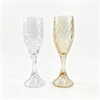 Verre à pied sans plomb, épaissi, résistant aux chocs, léger, de qualité supérieure, pour gobelet, capacités variées, vente en gros, idéal pour les fêtes