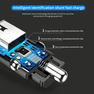 Fast Car Charging Accessories <b>Usb</b> A+C Universal Car Cigarette Lighter <b>Socket</b> Adapter 3.1a PD Quick Mini Smart Car Charger - Product Image 6