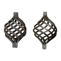 Accessoires en fer forgé de haute qualité en gros pour les pièces de garde-corps en fer forgé Panneaux de clôture Escaliers