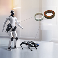 Moteur à courant continu sans balais à rotor externe avec encodeur absolu et capteur à effet Hall pour bras robotisé