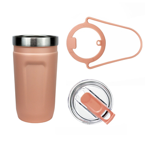 Nhà Máy Tùy Chỉnh Thép Không Gỉ Cốc <span class=keywords><strong>Silicone</strong></span> Xử Lý Push-Nắp Không-Trượt Rãnh Dưới Cốc Cà Phê Cốc Với Tay Cầm Đàn Hồi - Product Image 6