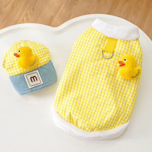 MSYO baju anjing <span class=keywords><strong>Fashion</strong></span> lucu bordir kualitas tinggi Multi warna baju hewan peliharaan musim semi musim dingin katun lembut pakaian hewan peliharaan poliester - Product Image 2