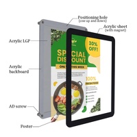 Ecran Acrylique Rectangle Personnalisable Boîte à Lumière Cadre Publicité Restaurant Enseigne Électronique Led Take Away Board Fast Food Menu