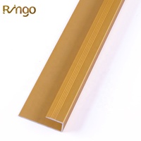 Foshan Ringo usine accessoires d'escalier de sécurité escalier carré tendances couverture garde aluminium anti-dérapant extérieur nez d'escalier
