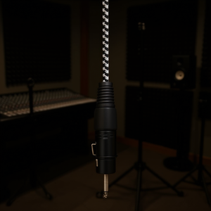 Câble audio mono Cannon XLR femelle vers jack 6,35 mm mâle, 3 mètres, blanc et noir - Product Image 3