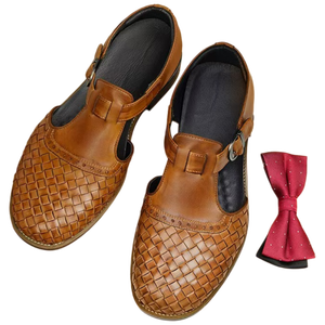 Sandales décontractées pour hommes, sandales en cuir respirantes de haute qualité, légères et élégantes, pantoufles en cuir véritable - Product Image 5