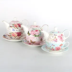 Service à thé créatif britannique théière en porcelaine