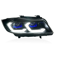 Pour BMW Série 3 E90 05-12, modification de l'ensemble de phares à LED bicolores, feux de jour 05-12, 12V