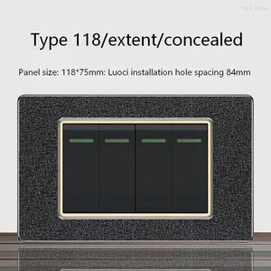 แผงพีซีสีดำด้าน 2 ชุด พร้อมไฟแสดงสถานะ LED แบบทางเดียว 16A สวิตช์เปิด/ปิด สำหรับบันได ผนัง สวิตช์อเนกประสงค์ - Product Image 6