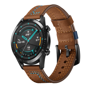 Eraysun Smartwatch Smartwatch cinturino in pelle di ricambio per <span class=keywords><strong>Huawei</strong></span> Watch GT/<span class=keywords><strong>GT2</strong></span> cinturino 22mm 20mm - Product Image 2