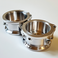 Cuves de carburateur de moto en aluminium CNC haute performance à double sortie, personnalisables et usinées