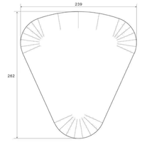 Plateau triangulaire jetable en papier plastifié pour pizza, plateau à pain, plateau à gâteau, plateau de cuisson triangulaire, kits de fournitures pour fêtes
