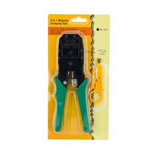 Outil de sertissage modulaire XL-315 3 en 1 pour 8P8C 6P6C 4P4C RJ45 RJ11 avec poignée souple - Product Image 1