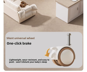 Lit bébé et berceau multifonctionnel portable pour nouveau-nés 0-36 mois, lit pliant avec fonction de rattachement au grand lit – Vente chaude - Product Image 3