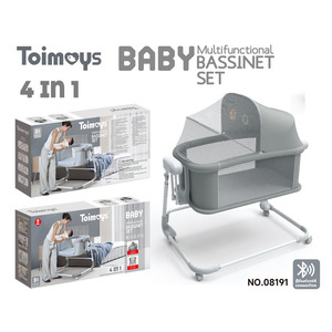 Cuna Mecedora Automática para Bebés Recién Nacidos de 0 a 12 Meses, Cuna Plegable Portátil Multifuncional con Función de Calmante para el Sueño - Product Image 2