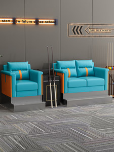 Canapé et chaise de <span class=keywords><strong>salle</strong></span> de billard en cuir, chaises <span class=keywords><strong>d</strong></span>'<span class=keywords><strong>attente</strong></span> commerciales sur mesure <span class=keywords><strong>pour</strong></span> salles de billard, design pliable - Product Image 2