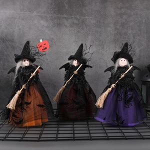 <b>Life</b>-<b>Size</b> Cloth Witch <b>Doll</b> Halloween Decorations Ghost Festival Desktop Ornament for Graduation and Valentine's Day - Product Image 1