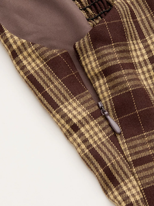 Vestido Midi Casual Vintage Feminino Respirável em Marrom, Sem Mangas, Estampa Fashion, Cintura Império ODM - Product Image 6