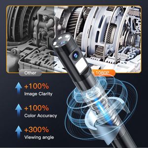 Endoscope G10 <span class=keywords><strong>Pro</strong></span> à double objectif 5m avec rotation à 360 degrés Caméra d'inspection serpent 5 pouces HD 1080P Endoscope industriel 8mm - Product Image 3
