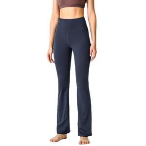 กางเกงขาบานเอวสูงสำหรับผู้หญิงกางเกงออกกำลังกายเล่นโยคะฟิตเนสไซส์พิเศษตามสั่ง2023 - Product Image 2