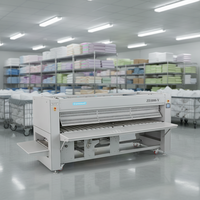 Planchadora de Ropa Plana Automática de 5 Pliegues con Pantalla Táctil de 3300x3000mm y 1 Año de Garantía