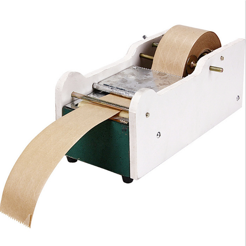 Wet water kraft tape dispenser, kraft paper machine for water activated kraft paper tape