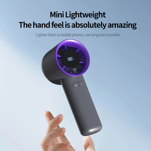 OEM 2000mAh Hoge Snelheid Type-C Oplaadbare Jet Turbo Air Cooler Staande Handheld Draagbare Mini Ventilator voor Kamperen Sport Kantoor - Product Image 6