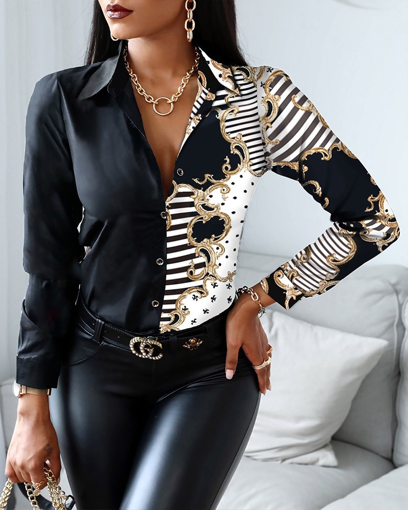 Encuentre el mejor fabricante de modelos de blusas estampadas para damas y  modelos de blusas estampadas para damas para el mercado de hablantes de  spanish en alibaba.com