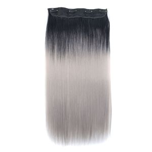 Gradient coloré One Piece Extensions de cheveux sans couture pour dame - Product Image 1