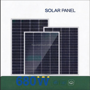 Panneaux solaires monocristallins de type N à demi-cellules haute efficacité 680W, rendement de 23,5 % pour système solaire industriel - Product Image 3
