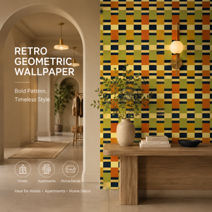 Pomeriggio a berlino carta da parati con motivo geometrico autoadesivo impermeabile decorazione da parete per camera da letto carta da parati - Product Image 1