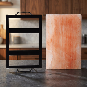 2026 Best Selling Natural Handmade Carved <b>Slabs</b> Himalayan Salt Cooking <b>Slab</b> Premium Quality Serving Food Tiles Wholesale - Product Image 1