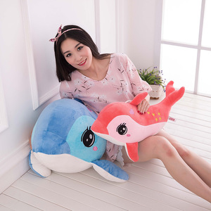 Aifei Speelgoed Groothandel Creatieve Zeven Sterren Gevlekte Dolfijn Pluche Speelgoed Roze Zee Dier Kussen <span class=keywords><strong>Aquarium</strong></span> Souvenirs Geschenken Pp Katoen - Product Image 4