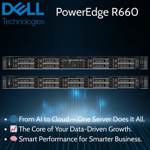 เซิร์ฟเวอร์ Dell PowerEdge R660 1U แบบติดตั้งในตู้แร็ค พร้อมโปรเซสเซอร์ Xeon หน่วยความจำ DDR5 16GB  SSD ระดับองค์กร ประสิทธิภาพสูง สำหรับศูนย์ข้อมูล ขายส่ง - Product Image 4