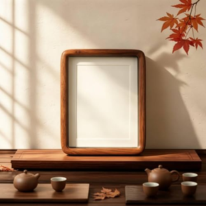 Marco de Fotos de Madera de Teca Sólida 3x4, Marco Pequeño y Bonito 2x3 para Exhibición en Pared o Mesa, Fotos Familiares y Decoración de Bodas - Product Image 3