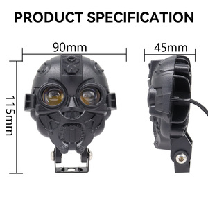 Nouveau design de phare avant LED pour moto, 30W 3000LM, étanche, feux auxiliaires universels pour moto et SUV - Product Image 3