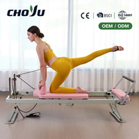 Mesin Reformer Pilates Portabel Ramah Lingkungan, Lipat, Berbahan Besi ABS PP dengan Bantalan Spons, OEM ODM Logo Kustom, Bersertifikasi REACH untuk Perawatan Tubuh di Rumah