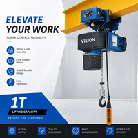 Palans électriques à chaîne de style européen 1000 kg, sûrs et durables, pour la manutention des matériaux