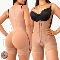 Body sculptant Faja colombienne pour femme, vêtement de compression post-liposuccion, gaine amincissante ventre plat
