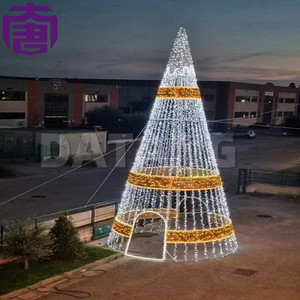 Árbol de Navidad Artificial con Luces LED para Exteriores, Personalizable, IP65, Decoración Navideña con Opciones de Color Personalizadas para el Hogar y el Jardín - Product Image 2